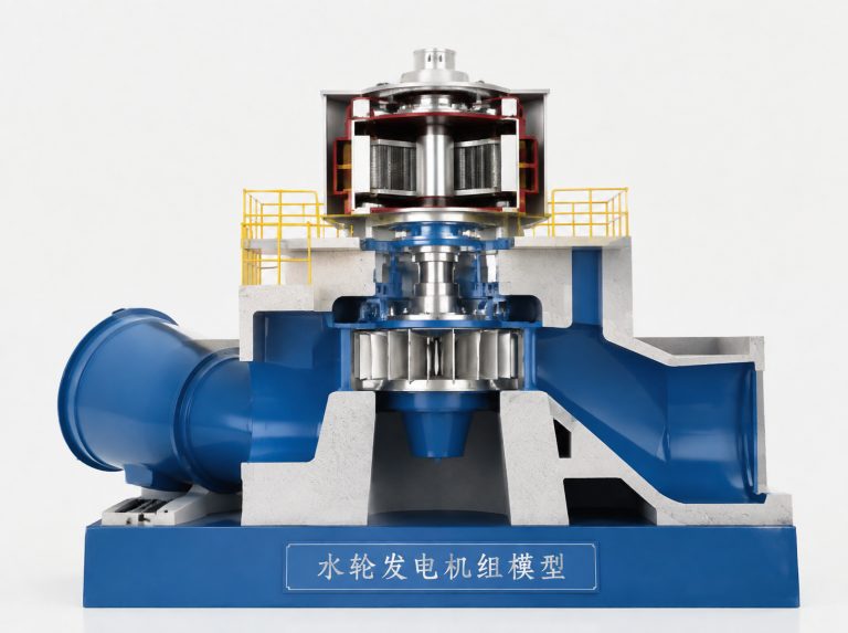 玉树藏族自治州水轮发电机组剖视模型